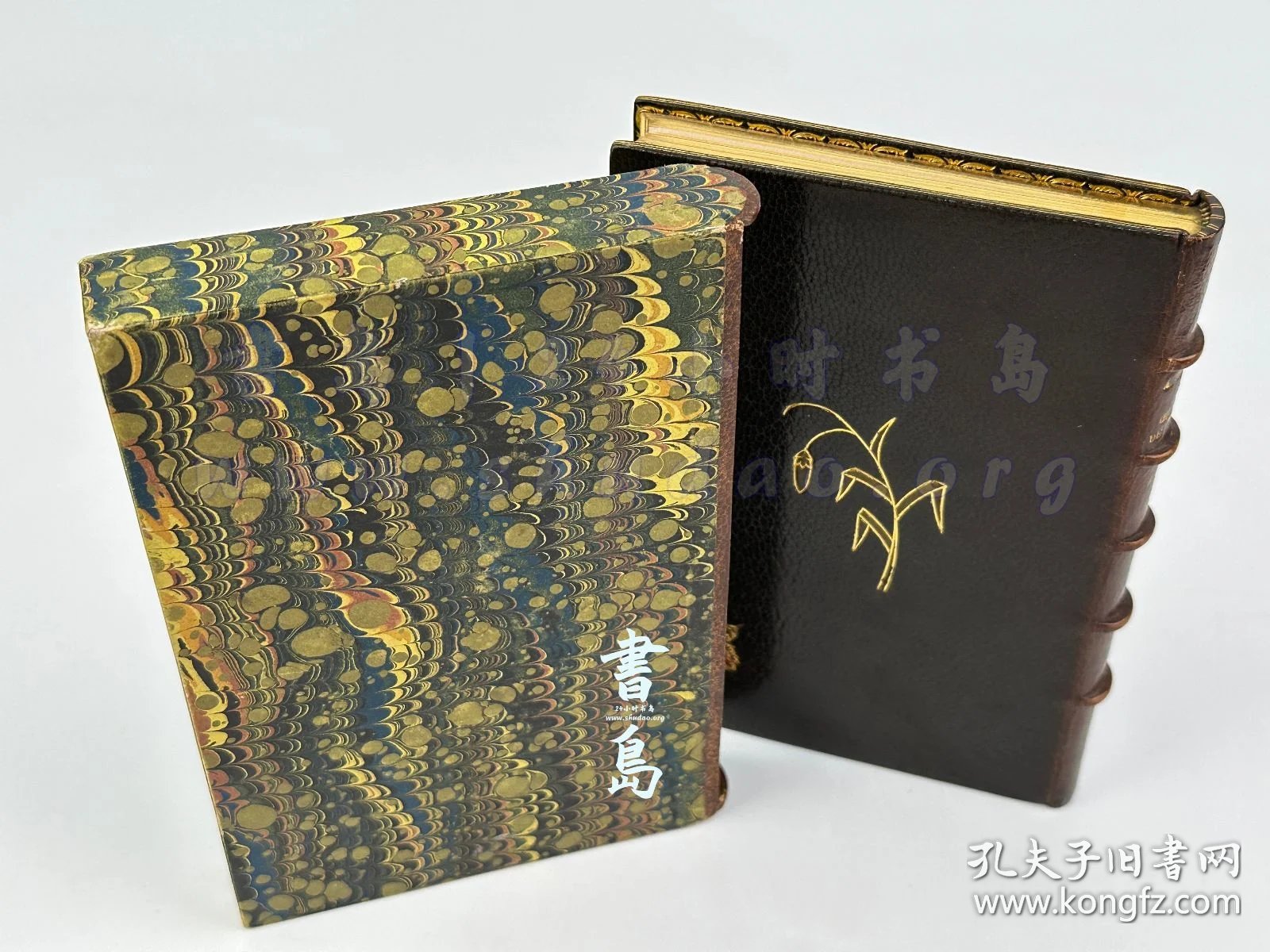 点击查看原图 限量1100本之第1039号!附试印封面/限量140例之第67号!出版商题赠友人!1885年法国巴黎《凯尔拉兹的康乃馨》Les oeillets de Kerlaz,法文,全皮精装,附插匣,镶皮康乃馨图案,巴黎装帧及烫金大师 Pétrus Ruban 装订,法国著名诗人及法兰西学术院院士安德烈·特里耶著,描绘19世纪末布列塔尼乡村风貌的抒情现实主义长篇画卷,内收整页蚀刻铜版画4幅、首尾饰插图8幅