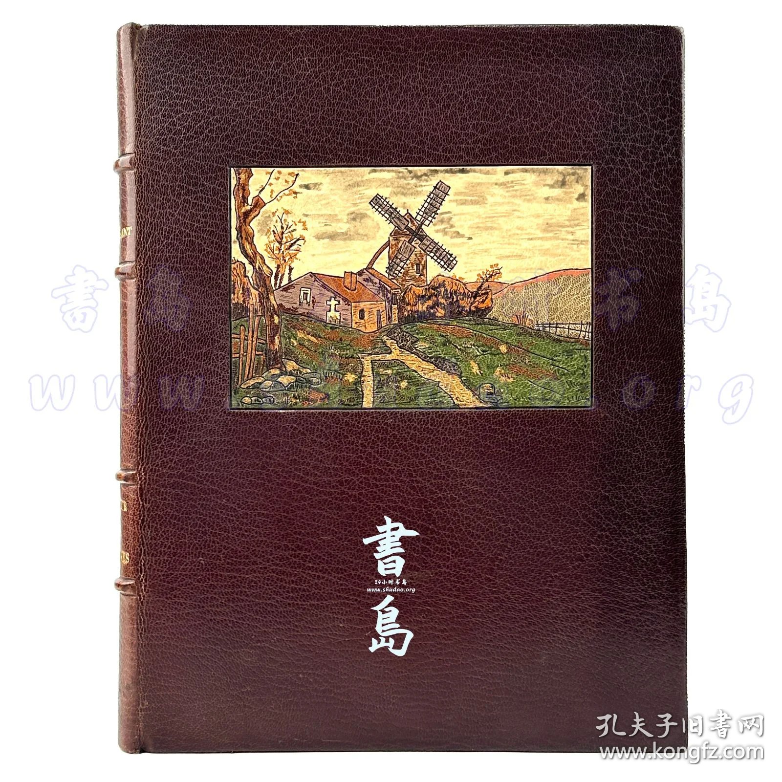点击查看原图 限量190本之第126号!1929年法国巴黎《德·卢尔迪纳先生》Monsieur des Lourdines,法文,约八开本,全皮精装,镶皮彩画,附插匣,法国全能装帧大师 Hauttecoeur 装订,法国著名地域主义小说家阿尔封斯·德·夏多布里昂的处女作及成名作,凭此作荣获龚古尔文学奖,以诗意的笔触展现乡村生活、贵族精神和家庭的自我救赎,由著名色彩蚀刻大师亨利·茹尔丹创作全书彩色蚀刻铜版画22幅