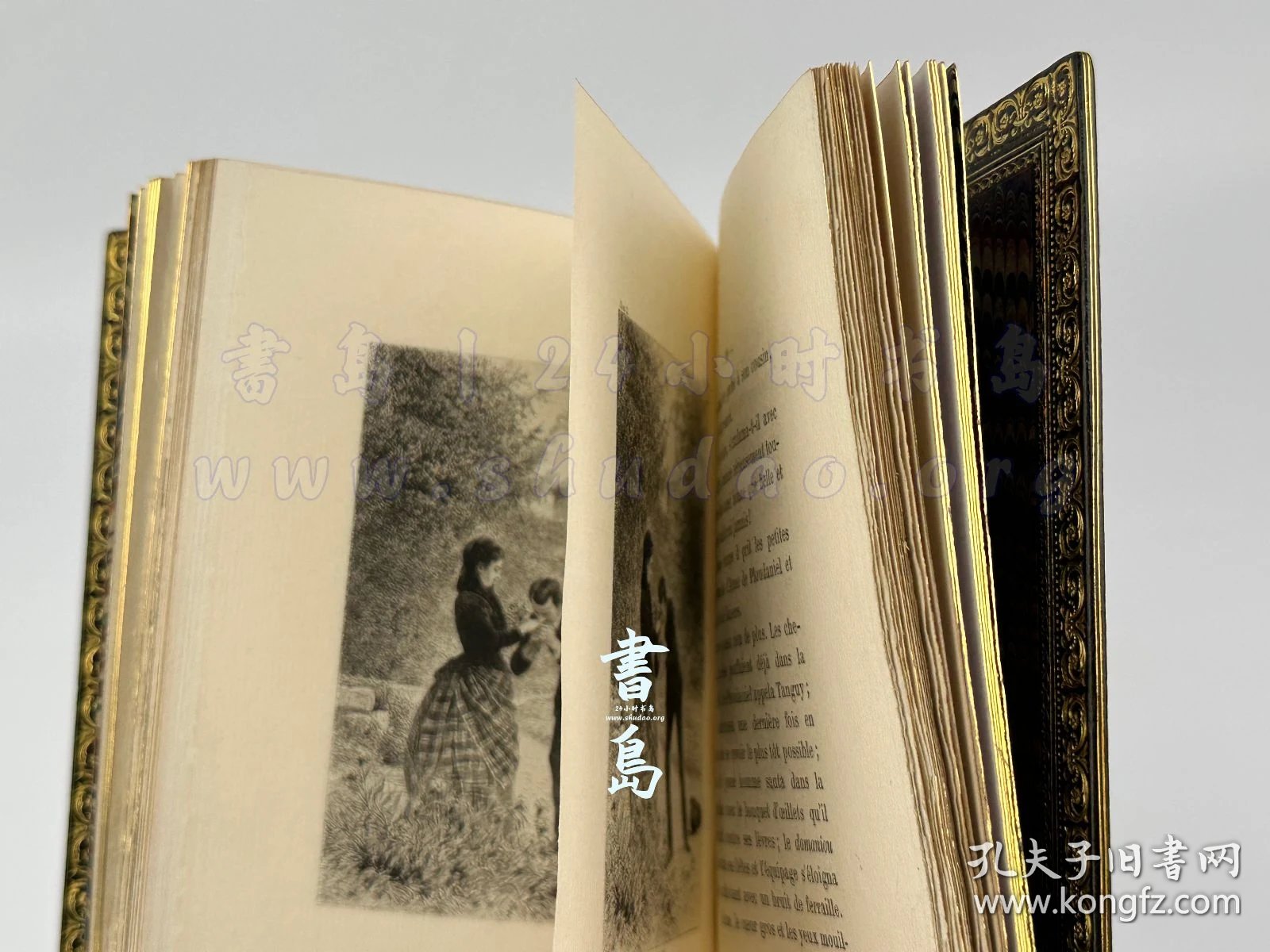 点击查看原图 限量1100本之第1039号!附试印封面/限量140例之第67号!出版商题赠友人!1885年法国巴黎《凯尔拉兹的康乃馨》Les oeillets de Kerlaz,法文,全皮精装,附插匣,镶皮康乃馨图案,巴黎装帧及烫金大师 Pétrus Ruban 装订,法国著名诗人及法兰西学术院院士安德烈·特里耶著,描绘19世纪末布列塔尼乡村风貌的抒情现实主义长篇画卷,内收整页蚀刻铜版画4幅、首尾饰插图8幅