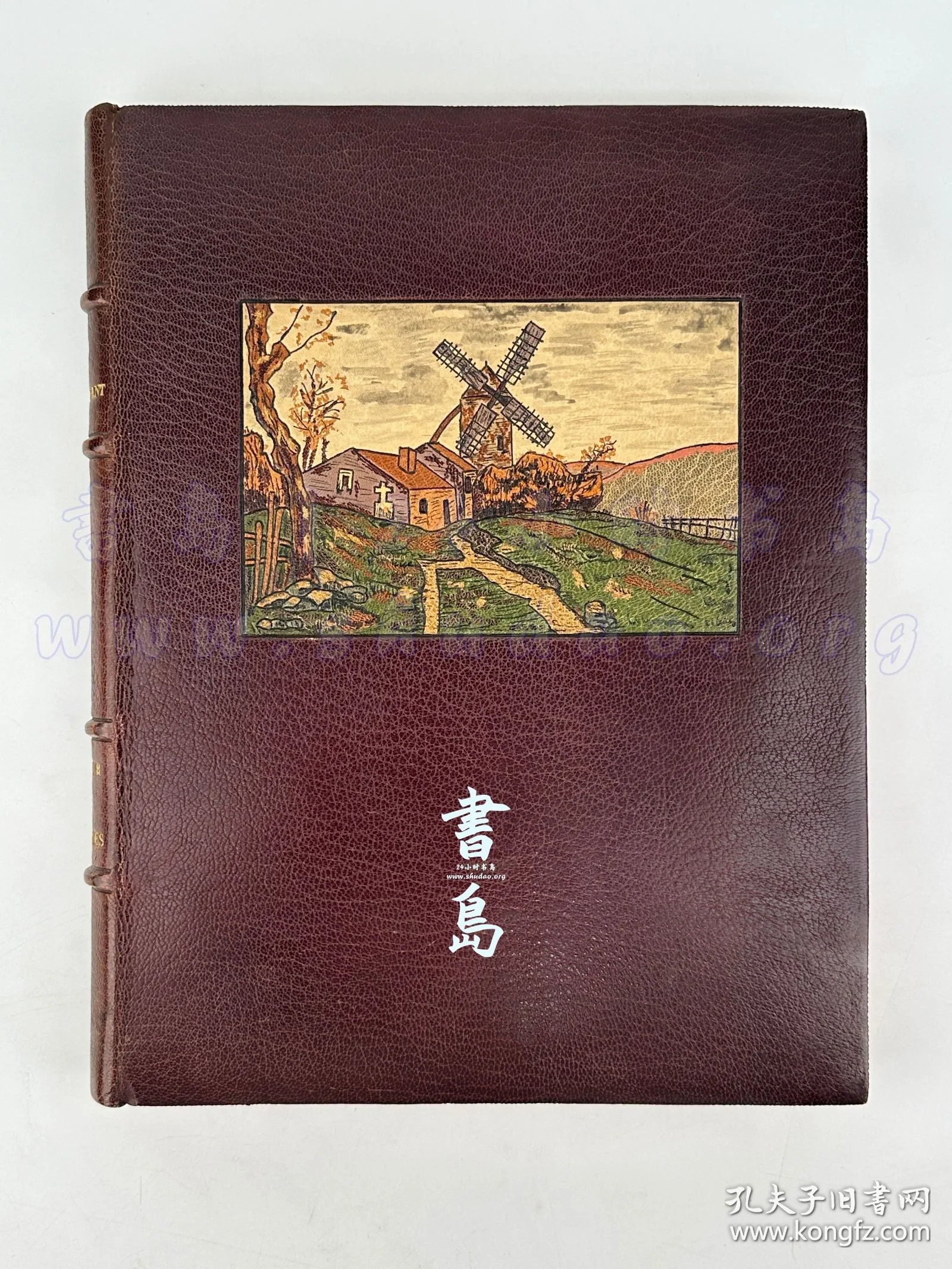 点击查看原图 限量190本之第126号!1929年法国巴黎《德·卢尔迪纳先生》Monsieur des Lourdines,法文,约八开本,全皮精装,镶皮彩画,附插匣,法国全能装帧大师 Hauttecoeur 装订,法国著名地域主义小说家阿尔封斯·德·夏多布里昂的处女作及成名作,凭此作荣获龚古尔文学奖,以诗意的笔触展现乡村生活、贵族精神和家庭的自我救赎,由著名色彩蚀刻大师亨利·茹尔丹创作全书彩色蚀刻铜版画22幅